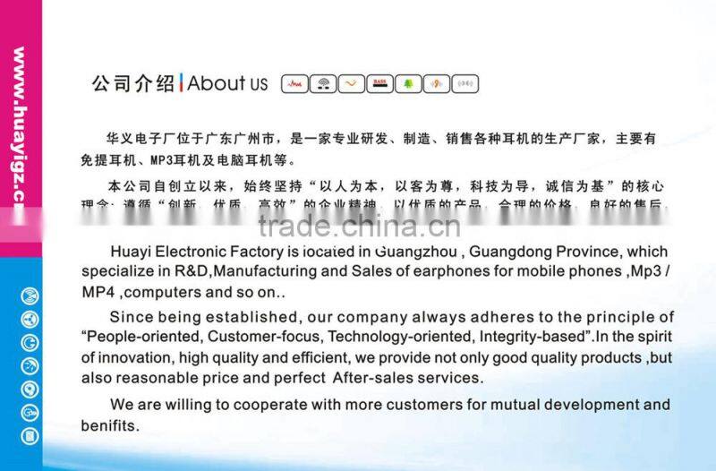 cheap Hot sell stereo earphone handfree with different plug