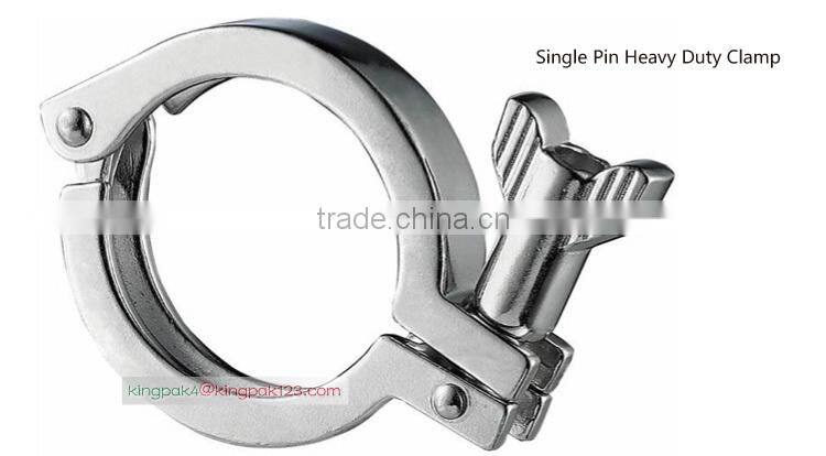 Stainless Steel Pipe Clamp Fittings Heavy Duty Clamp