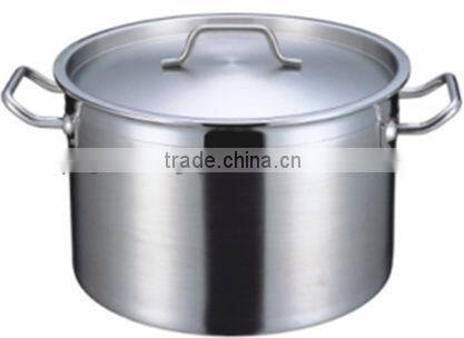 Stainless Durable thick bottom short cooking pot