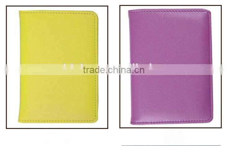 Dongguan factory direct custom simple style passport holder with customized Logo,2016 new arrived leather passport cover