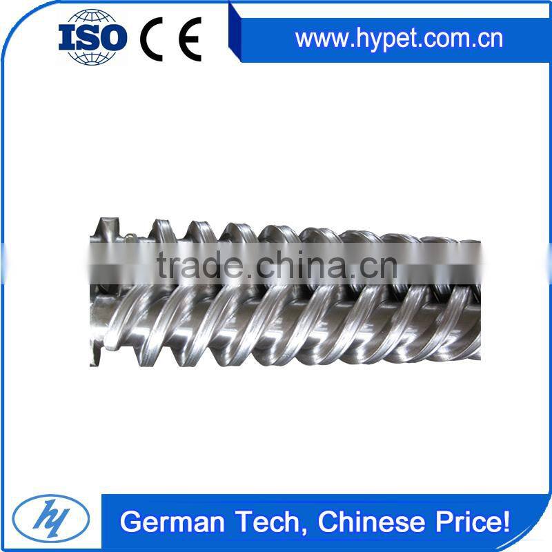 Double Twin Screw Plastic Extruder screw barrel