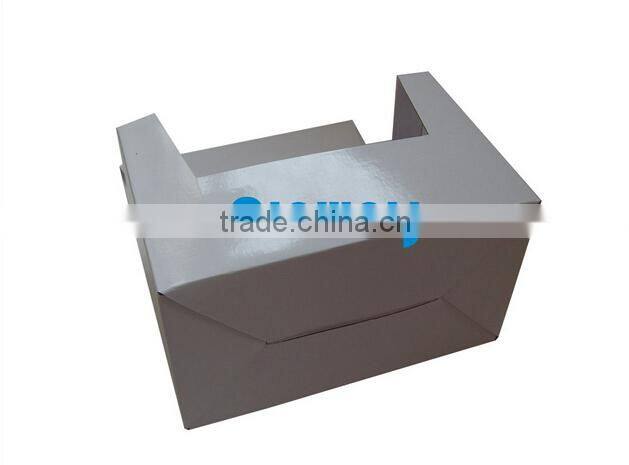 white rigid cardboard paper tube display box with hook/ hole holder