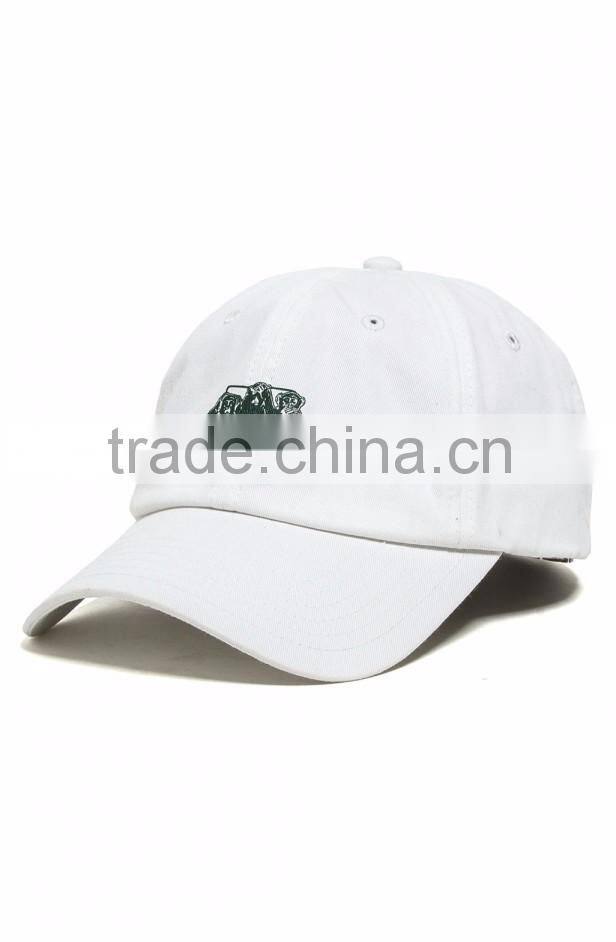 New design 100%cotton curved 2d embroidery custom metal buckle men hat wholesale china