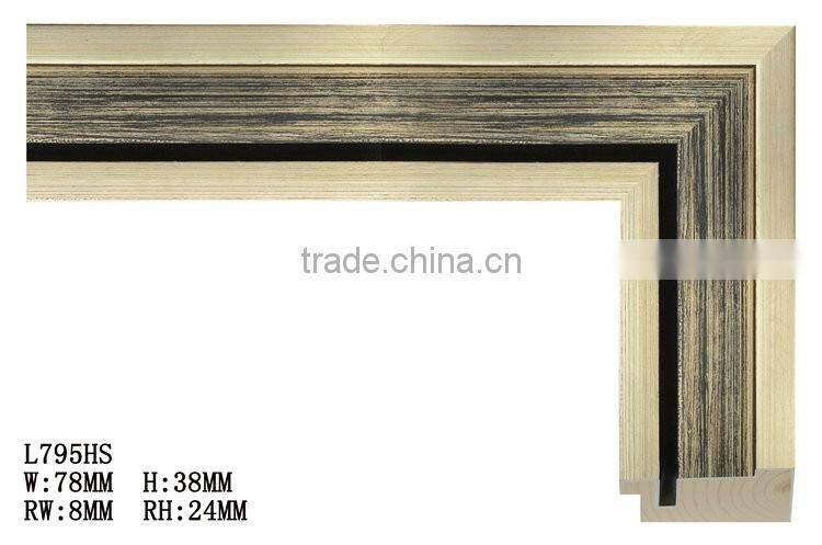 Best selling MDF Pine wooden wood polyurethane mirror frame