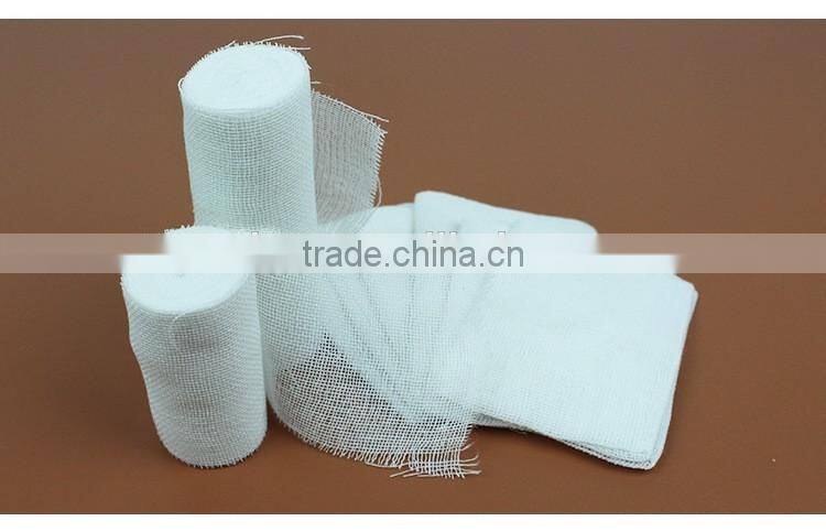 Disposable Medical Supplies Cotton Gauze Bandage Half Elastic Surgical Dressing Gauze