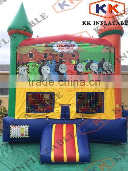 Thomas Cartoon Train inflatable castle For Children Farm Land