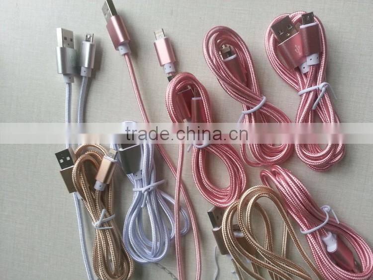 Factory direct selling price 2 in 1 usb data cable