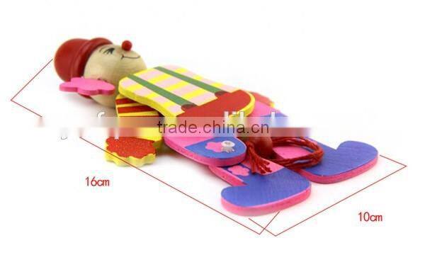 2016 high quality kid toy wooden string puppet,new fashion wooden pull toy puppet,best sale kid wooden puppet