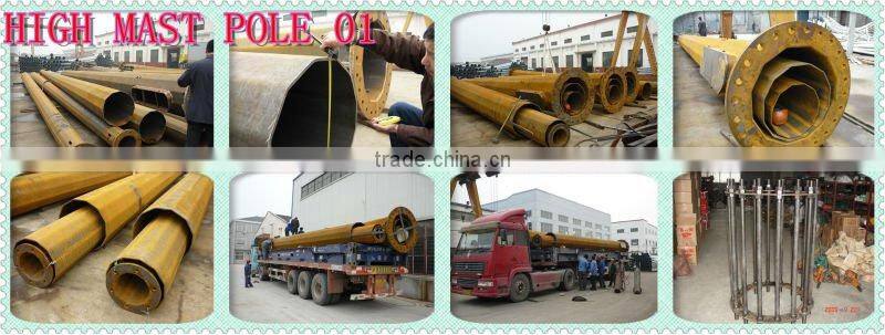 new modle hot dip galvanizing high mast pole