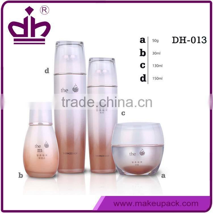 50g/30ml/130ml/150ml luxury cylinder acrylic cosmetic bottles and jars