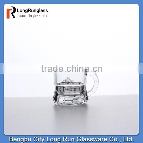 LongRun anhui bengbu fancy craved heavy bottom wine glass with decal