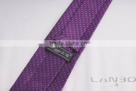 2016 fashion trendy purple jacquard silk woven mens skinny tie for sale
