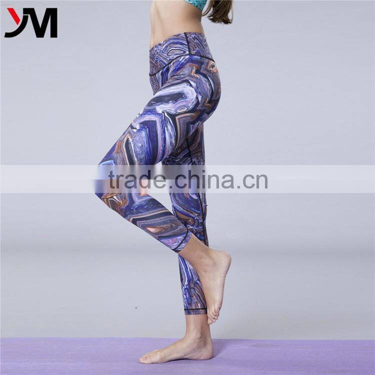 New Design Fashion Sport Yoga Pants Custom Colorful Women Long Pants