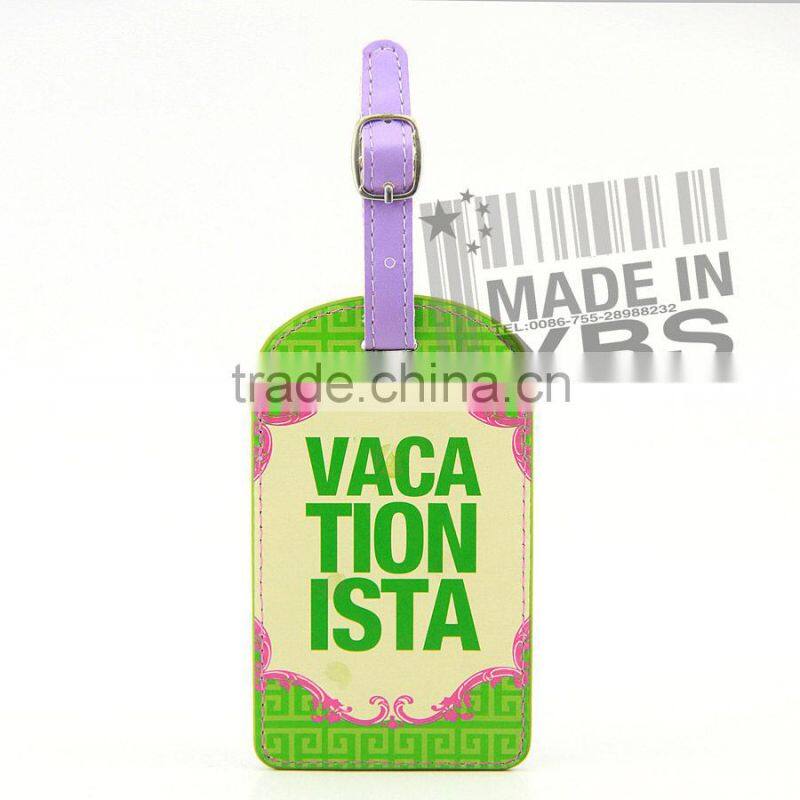 Custom Airplane Leather Luggage Tag