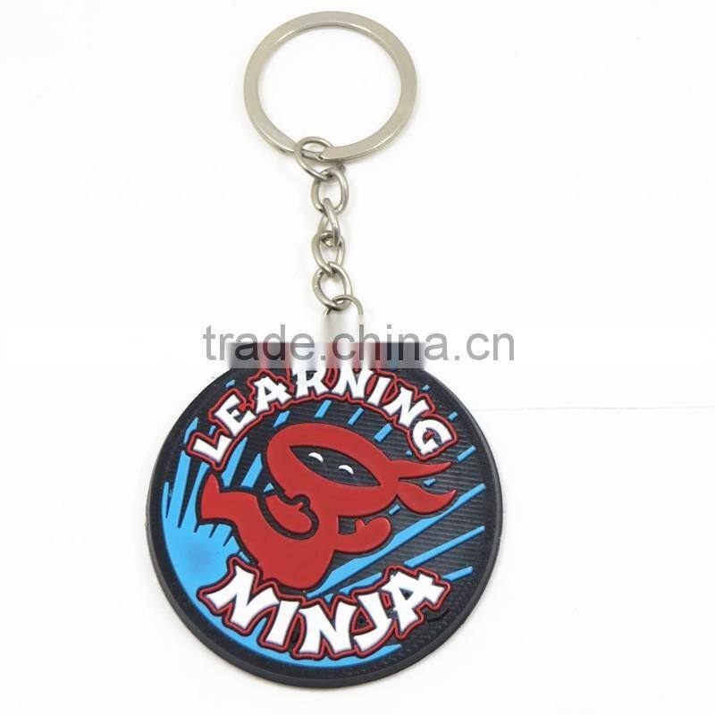 Yiwu Manre bulk PVC/ rubber custom silicone keychain custom shape keychain
