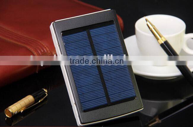 2015 new products 10000mah solar charger with full capacity, portable solar charger with 1.5W solar panel