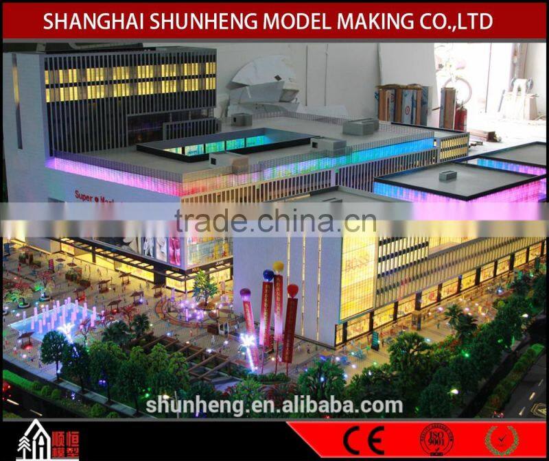 Acrylic,ABS,LED Lights ,Miniature Scale Model Making ,Commercial Plaza Model Making