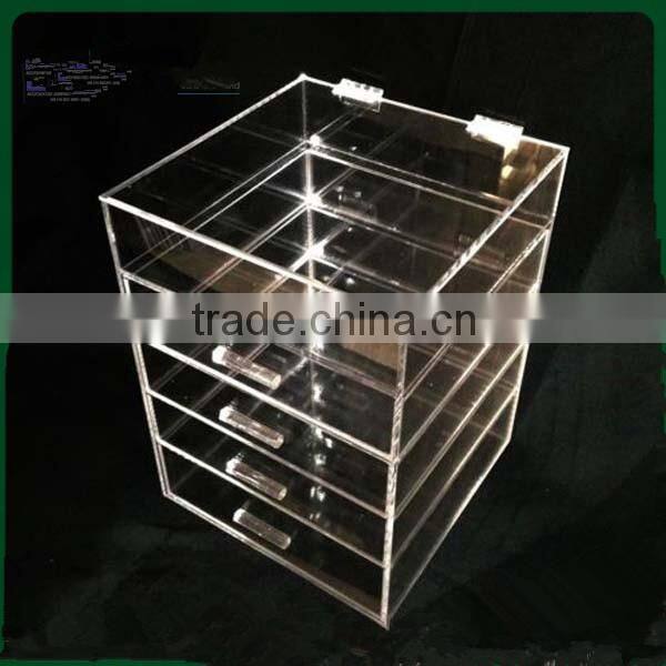 wholesale hight quality acrylic makeup organizer with drawers
