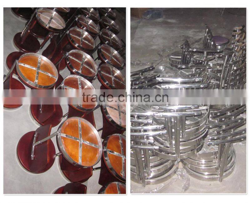 antique wooen bar stool stackable used