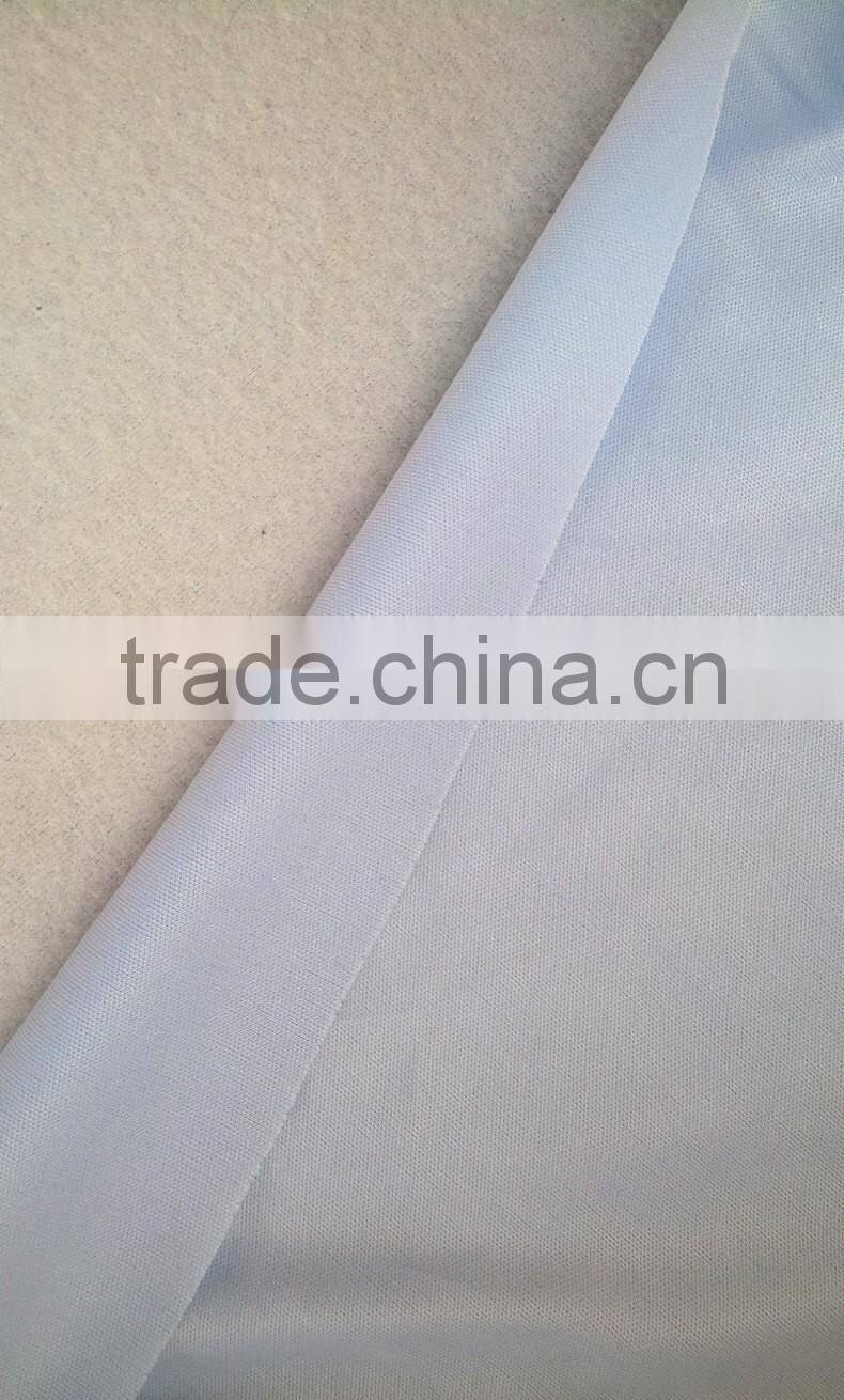 interlock fabric 100% polyester 72Dx72D 110gsm 58/60" plain knit fabric huzhou china factory price
