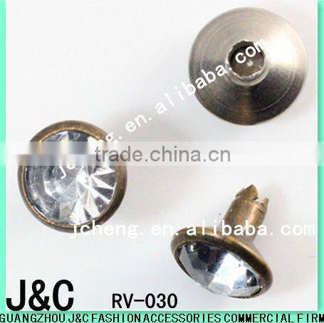 Skull head shape garment accessories/nail head/stud/crystal stud