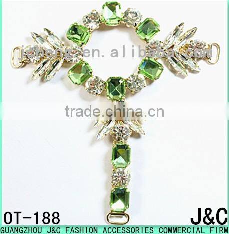 Top fashion crystal AB rhinestone decorated shoe ornament/ shoe accessory/ shoe trim