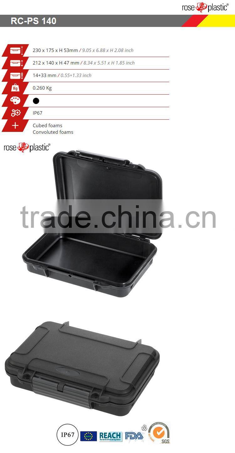 Portable sound plastic vehicular storage bins with IP67 Waterproof certificate RC-PS 140