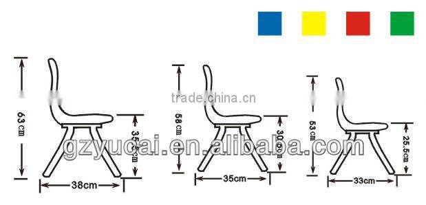 Durable children school chair