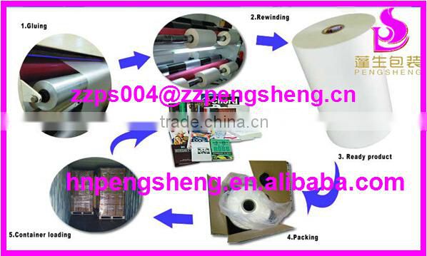 pet lamination film for business card; all size lamination pouch film