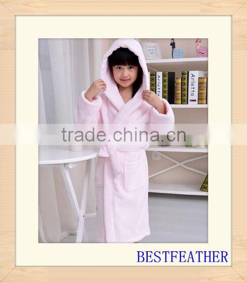 100%cotton children bathrobe made in china