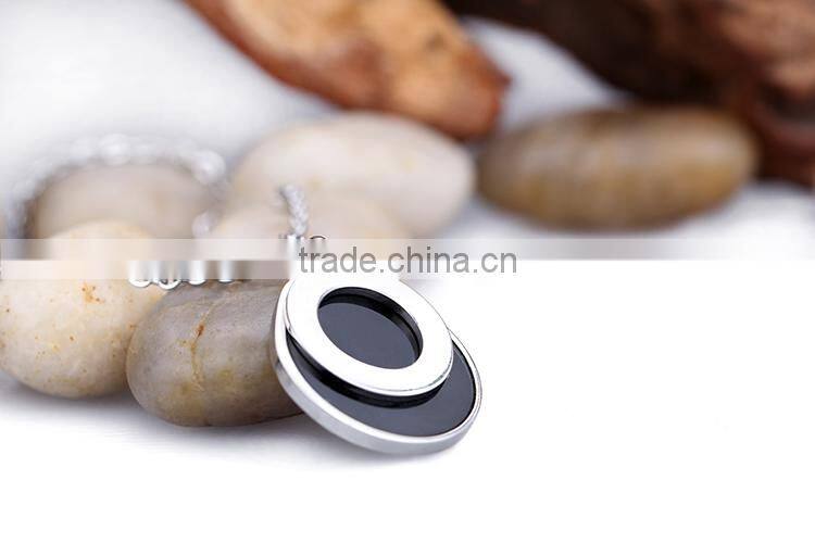 stainless steel enamel semi pendant jewelry