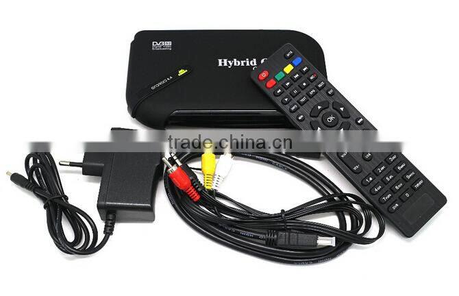 Hybrid OTT Amlogic S805 +DVB S2 quad core android smart tv box 4k