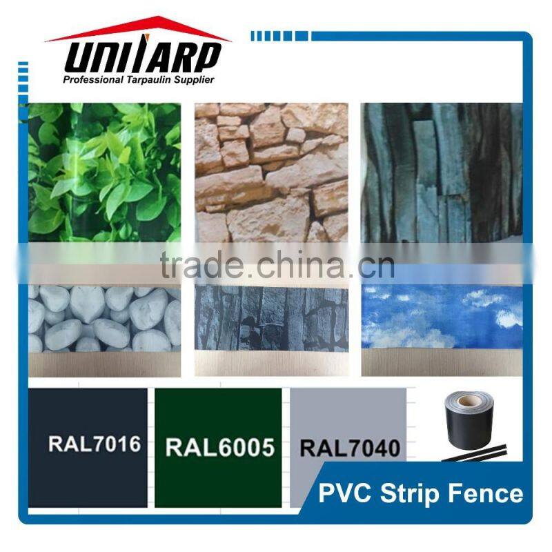 19oz green pvc strip screen roll