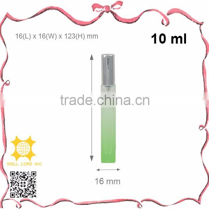 Travel use 10ml slim glass fragrance spray bottle