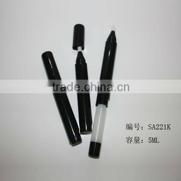 SA221K---5ml empty cosmetic pen for teeth whitening,lipgloss/ fat cosmetic pen with brush applicator