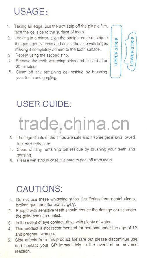 14 Pcs dental tooth easy whitening strips upper & lower, whitestrips, oral strip, dental whitening strips