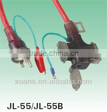 Japan retractable pse jet power cord in colors