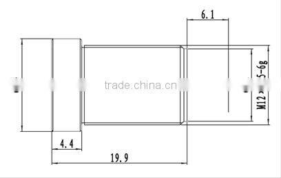 Superior china manufacturer 5MP 1/2 inch f2.4 m12 25mm fixed-focal 25mm m12 board lens