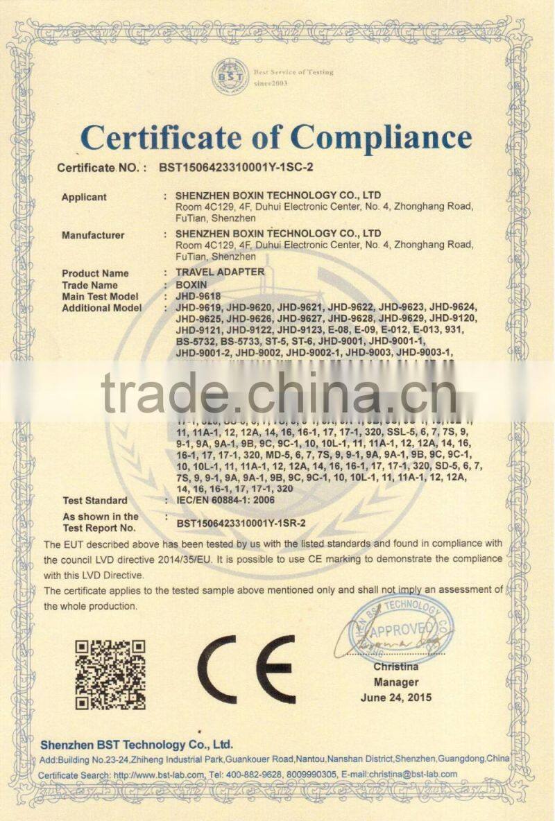 Snap in type copper socket 110v ac power socket