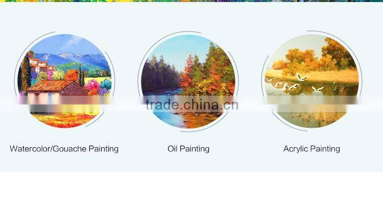 High Quality Professional Fine 6 Piece Acrylic Holder Handle Filbret Nylon Hair Oil Paint Brush Set
