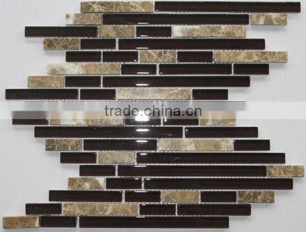 Fashion glass mosaic strip