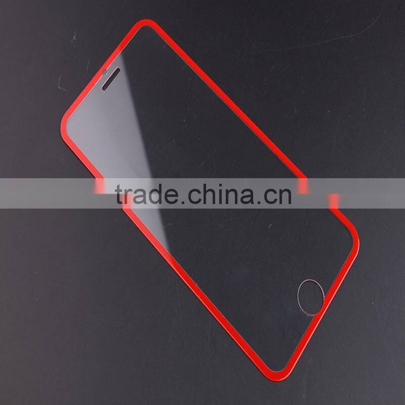 Mini Red Border 0.3mm Thickness Matte Tempered Glass Screen Protector for Iphone 6s