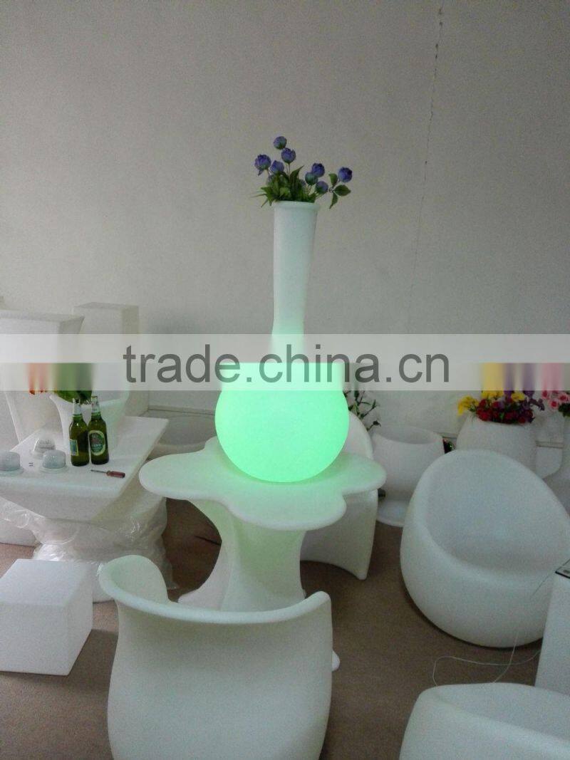 little round flower pot light