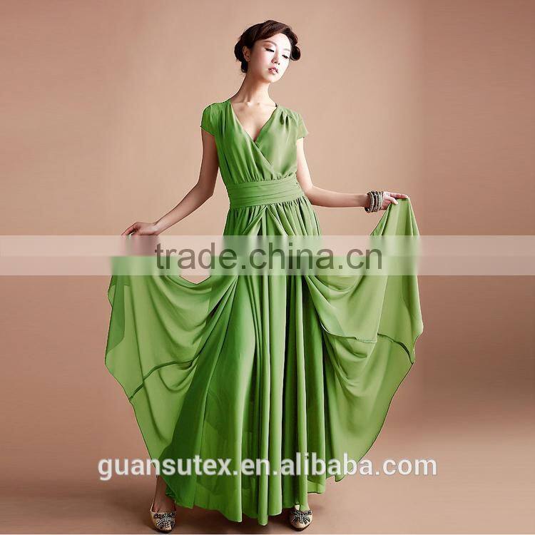 2016 high quality 50D plain pattern chiffon fabric,100% polyester cheap chiffon wholesale