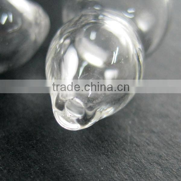 15x30mm transparent glass bottle gourd 2mm holes loose beads DIY beading jewelry supplies 3070061