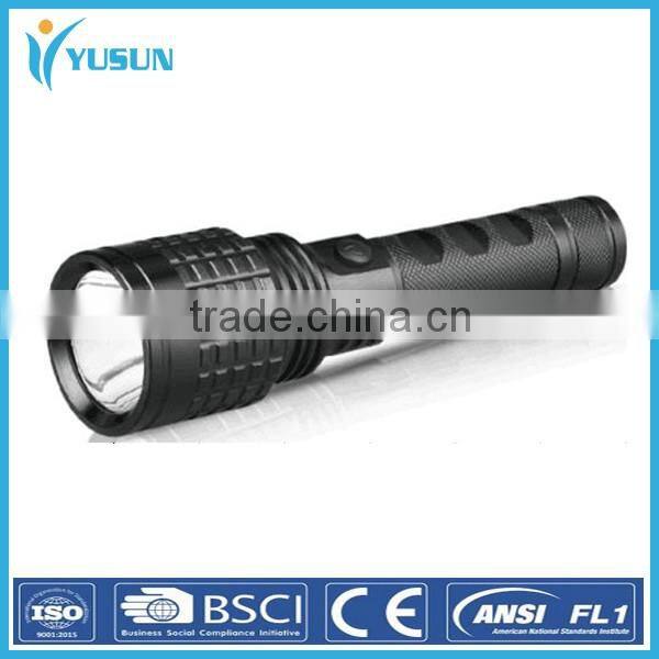 New aluminium alloy strong light flashlight cycling flashlight charging light focusing flashlight wholesale lithium-ion batterie
