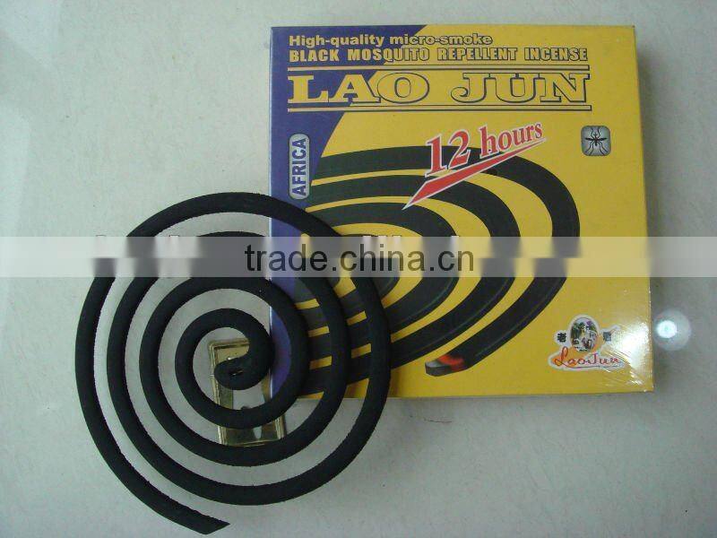 AFRICA market hot-sell smokeless 100% natural fiber black mosquito coil