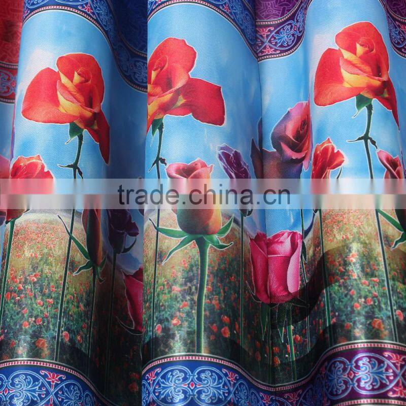 2016 hot selling, flower printed blackout fabrics/marvel fabric