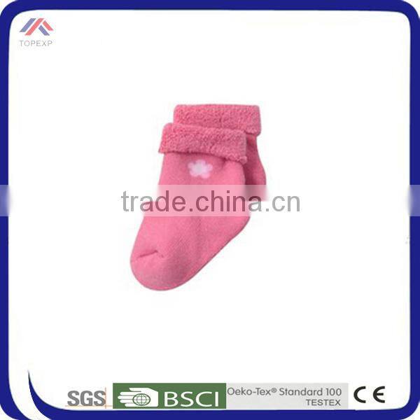 Wholesale high quality custom 100% baby cotton socks