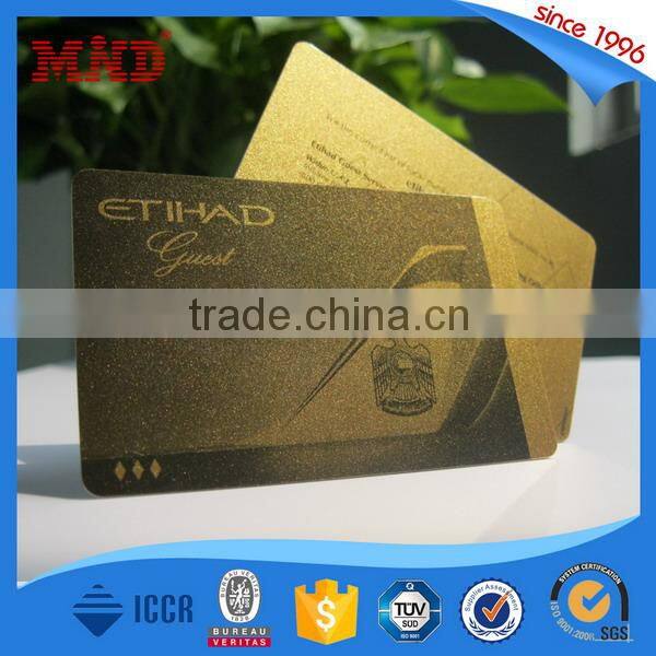 MDP64 High Quality Gold Edge Thick Business Cards/Cheap Embossing Business Card